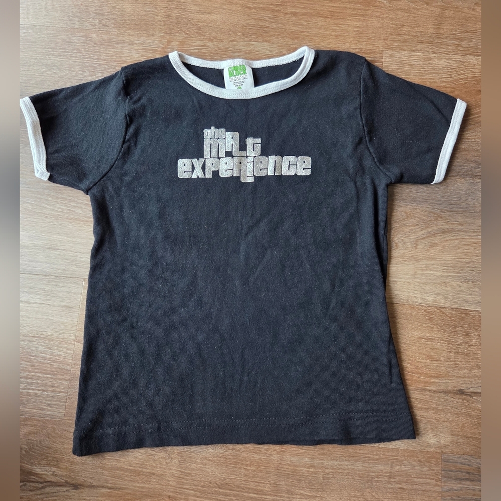 Vintage 90s Y2K Cinder Block Inc "The Mr T Experience" Baby Ringer Tee Womens L